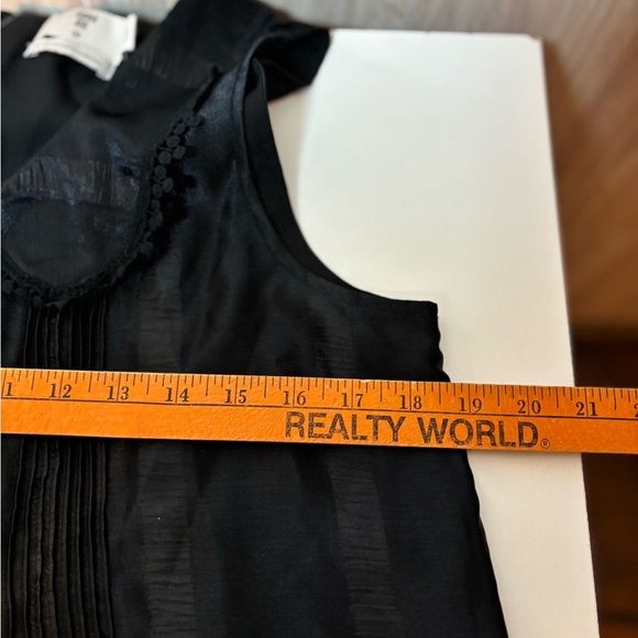 Anna Sui Navy Blue Polyester Lace Trim Dress 20th Anniversary Collection - Picture 10 of 12